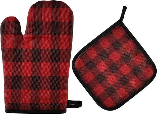 Miniatura 23 de ZZXXB Spring Bird - Guantes de cocina dobles con diseño floral de mariposa, resistentes al calor, antideslizantes, extra largos de 7 x 35 pulgadas
