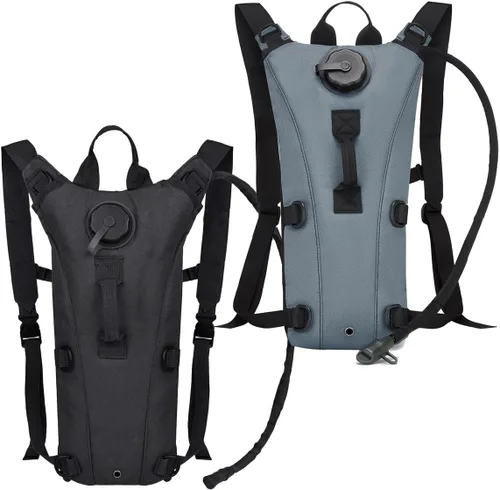 Miniatura 3 de Mochila Táctica de Hidratación Militar con Bolsa de Agua de 3L, Portador de Vejiga de Agua Impermeable para Correr, Trotar, Ciclismo, Senderismo