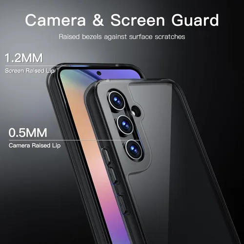 Miniatura 5 de JETech Funda para Samsung Galaxy A54 5G de 6.4 pulgadas, no amarillenta a prueba de golpes, funda protectora para teléfono, parte trasera de Negro