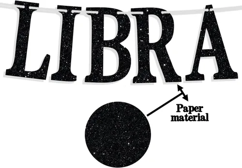 Miniatura 7 de Big Libra Energy - Cartel de cumpleaños, temporada de Libra, zodiaco Libra, horóscopo, astrología, 12 suministros de decoración de fiesta