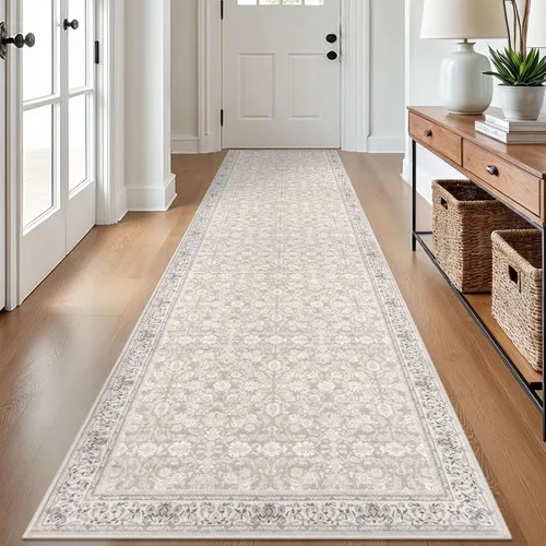 Miniatura 36 de SIILOOM Alfombra antideslizante de pasillo moderna de 2 x 5, súper suave, para pasillos, decoración para cocina, alfombras para pasillos sin 2-Verde