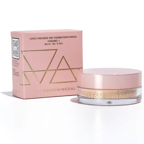 Miniatura 22 de The Good Mineral Loves-You-Back Base de maquillaje mineral en polvo 3 en 1 (BEIGE 3) Diseñada para pieles sensibles y propensas al acné Unifica
