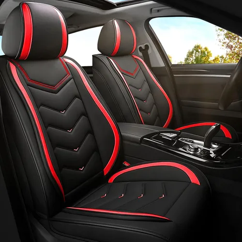 Miniatura 31 de ADERN Fundas de asiento de automóvil para Nissan Altima 2001-2026, funda de asiento de automóvil de piel de napa premium, elegantes fundas de Beige