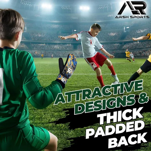 Miniatura 3 de Guantes de portero de fútbol, guantes de portero de fútbol para niños, jóvenes y adultos con fuerte agarre, protección para los dedos de 4mm