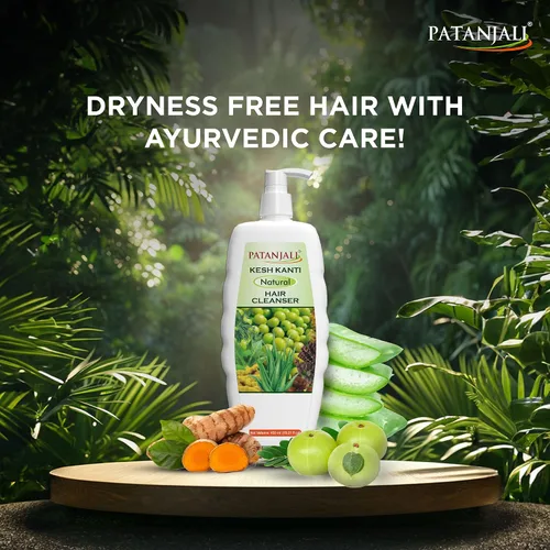 Miniatura 6 de patanjali Kesh Kanti Champú natural de 15.21 onzas líquidas Limpiador ayurvédico de hierbas con amla, shikakai, neem y aloe vera Limpia