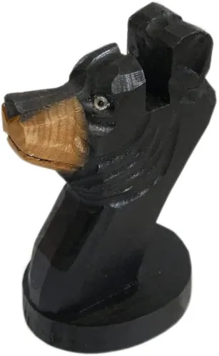 Miniatura 3 de Red Dollar Soporte para anteojos de animales tallados en madera hecha a mano, lindo soporte de exhibición de lentes de sol, mesita de noche