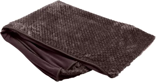 Miniatura 7 de Furhaven Funda de repuesto para cama de perro Minky Plush & Velvet Contour Luxe Lounger, lavable a máquina, gris, Jumbo (XL)