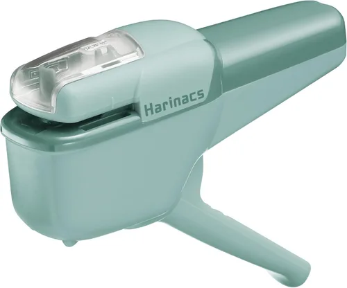 Miniatura 10 de Kokuyo, Grapadora sin grapas, Harinacs de mano sin grapas, hasta 10 hojas sin grapas, grapadora compacta portátil sin agujeros, blanca, importada