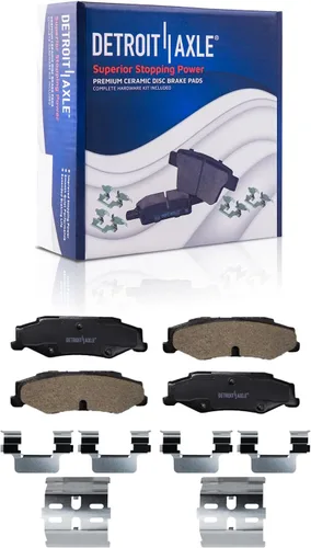 Miniatura 151 de Detroit Axle - Pastillas de Freno Delantero para Nissan Altima Maxima Sentra 350Z Cube Juke Versa INFINITI G20 G35 I30 I35 Suzuki SX4, Pastillas
