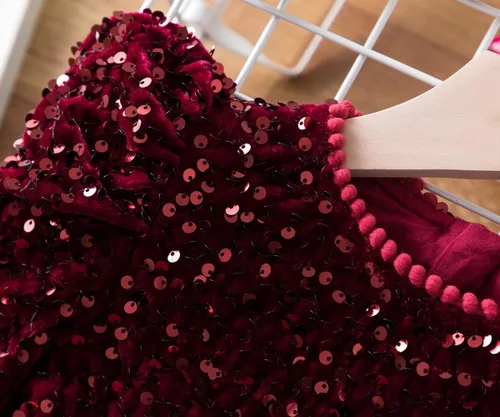 Miniatura 4 de TTYAOVO - Vestido de manga larga para cumpleaños, con falda tutú, para niñas pequeñas
