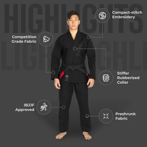 Miniatura 4 de Sanabul Destacados Pro Brasileño Jiu Jitsu Gi Premium BJJ Gi IBJJF Competición