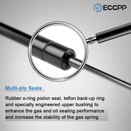 Miniatura 6 de Resortes de gas ECCPP, soportes de elevación, set de 2