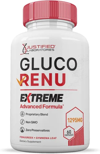 Miniatura 4 de Gluco Renu Extreme 1295MG Glyco Support Píldoras Fórmula Advacned Gluo Renew Soporte de glucógeno formulado con cúrcuma berberina resveratrol ajo