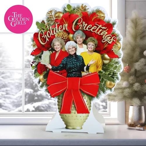 Miniatura 2 de The Golden Girls - Ramo navideño de Golden Greetings, idea de regalo humorística para una amiga. Blanche, Rose, Sophia y Dorothy