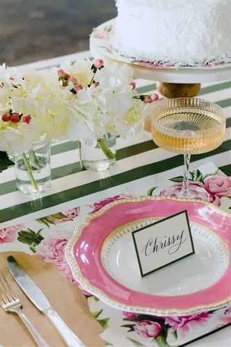 Miniatura 6 de Manteles individuales desechables de papel para mesa de comedor, manteles individuales cuadrados de flores de peonías para fiestas, 18 hojas por
