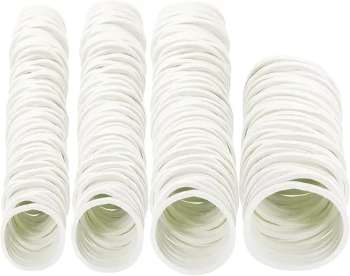 ONLYKXY 350 bandas de goma natural blanca, bandas elásticas suaves de 0.98 pulgadas/1.49 pulgadas/1.49 pulgadas/1.79 pulgadas, bandas elásticas