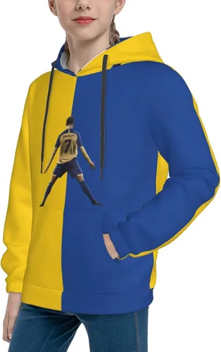 Miniatura 7 de LUJA DLING Ronaldo #7 Cr7 - Sudadera con capucha para adolescentes con bolsillo
