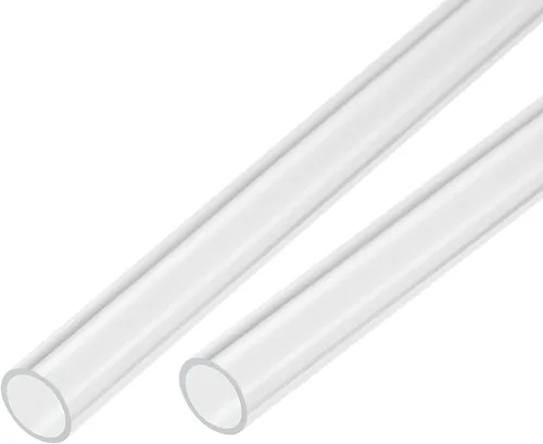 Miniatura 15 de MECCANIXITY Tubo acrílico transparente rígido redondo 18mm (0.7") ID 0.866 in (7/8") OD 14" para lámparas y linternas, sistema de refrigeración por