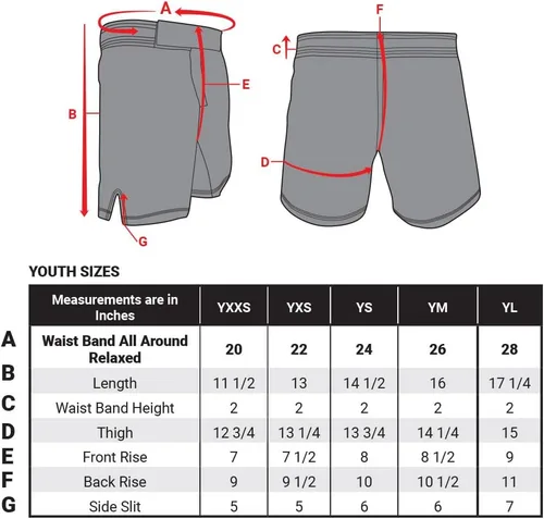 Miniatura 3 de Revgear Pantalones cortos de artes marciales de artes marciales de primera calidad para niños, duraderos y cómodos, abertura lateral para patear