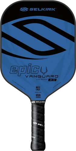 Miniatura 30 de Selkirk Sport Vanguard - Paleta híbrida de pickleball de fibra de carbono con núcleo de polipropileno X5, raquetas de pickleball 1.0 Rojo