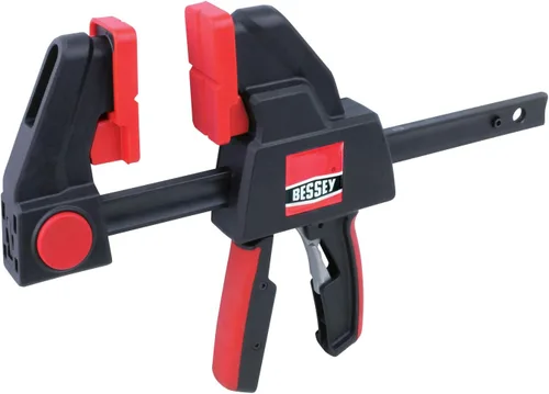 Miniatura 11 de BESSEY EHK SERIES - Fuerza de sujeción de 600 lb - 12 in - Juego de abrazaderas de gatillo EHKXL12 - Profundidad de garganta de 3.625 in.