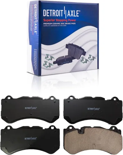 Miniatura 25 de Detroit Axle - Kit de freno trasero para Ford 2022 2023 Maverick 11.89 pulgadas rotores de freno de disco perforados y ranurados pastillas de freno