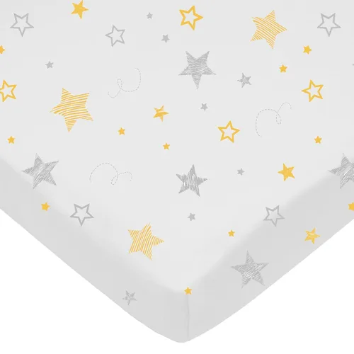 Miniatura 15 de American Baby Company - Sábana bajera ajustable de tejido de punto suave y transpirable 100% algodón, sábanas de practicuna, Alphabet