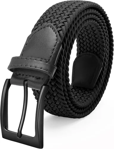 FAIRWIN Cinturones elásticos trenzados elásticos para hombre de golf casual jeans tejidos 1 38 "cinturones de trabajo de nailon para hombres