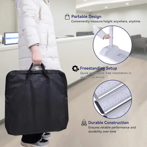Miniatura 3 de Tetuga Medidor de Altura Médico Portátil Estadiómetro Barra de Altura 8-82 pulg/20-210 cm/Unidad con cm y pulg, Herramienta de Medición de Altura
