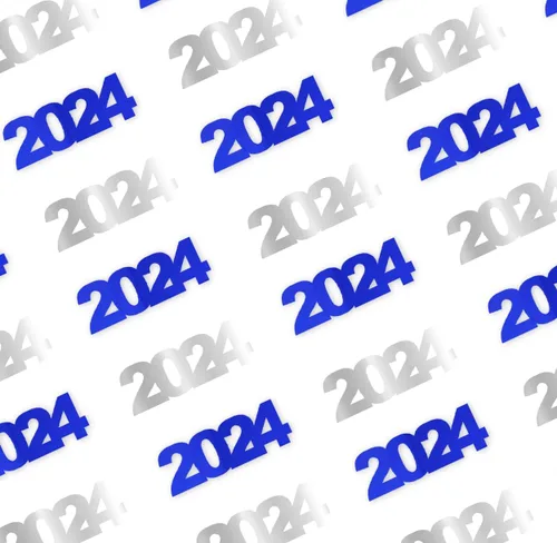 Miniatura 51 de Confetti Year 2024 Negro, Azul Royal Combo - 2 bolsas de media onza (1 oz)