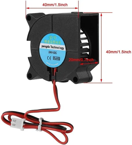 Miniatura 5 de Ventilador de refrigeración para impresora 3D, 4020 DC 1.575 x 1.575 x 0.787 in, ventilador turbo ventilador de refrigeración para accesorios de 24v