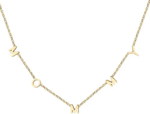 Collares de letras para mujeres, madre, mamá, abuela, hija, amor, collar personalizado, delicado, chapado en oro de 18 quilates, joyería de acero