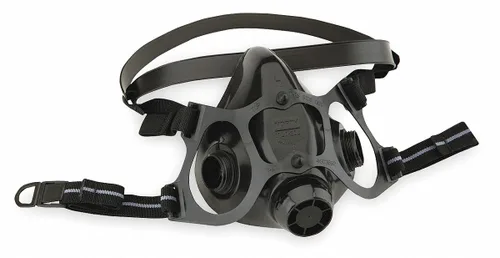 Honeywell North Safety 770030L 7700 Serie Silicon, media máscara para respirar grande (1 EA), solo la máscara