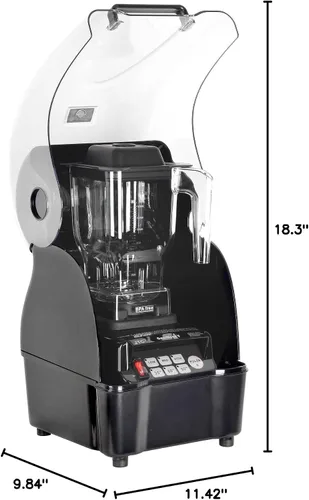Miniatura 6 de OmniBlend Omni-Q TM-800BQ Licuadora comercial silenciosa, carcasa de sonido completo, recipiente sin BPA de 1.5 litros, autolimpieza, resistente