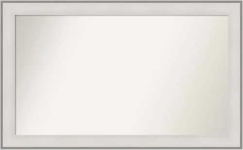 Amanti Art Espejo personalizado, espejo de baño blanco imperial, espejo de pared o espejo de tocador de baño sobre el fregadero (29 x 47 pulgadas),