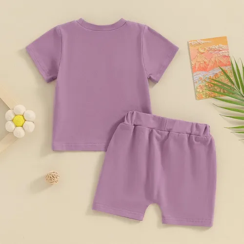 Miniatura 4 de FIOMVA Conjunto de 2 piezas a juego para hermana pequeña, ropa de verano para niña pequeña