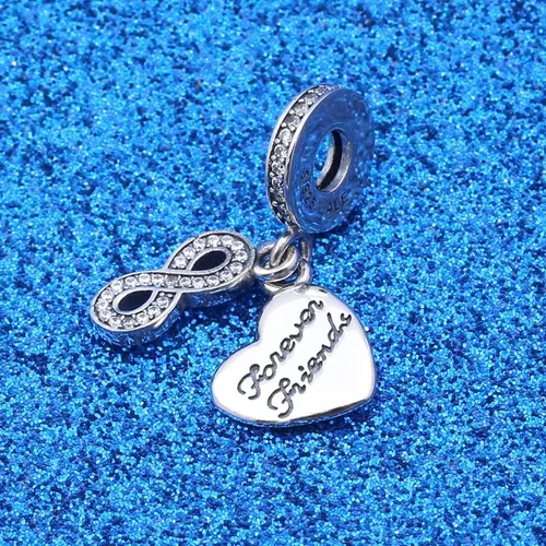 Miniatura 3 de Dijes de plata de ley 925 para pulseras y collares, letras familiares, colgantes de avión, cuentas de viaje, dijes de árbol familiar, regalo