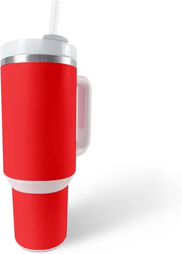 Miniatura 19 de MightySkins Skin - Vaso de vinilo compatible con Stanley The Quencher H2.0 FlowState de 40 onzas, color turquesa sólido, funda protectora, duradera