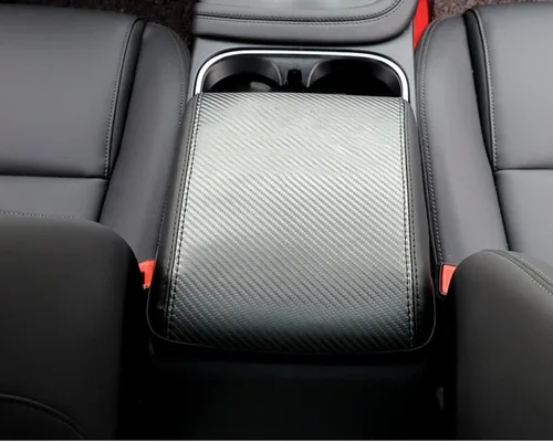 Accesorios interiores personalizados para E-PACE EPACE 2018 2019 2020 2021 2022 2023 piel sintética para consola central reposabrazos cubierta de