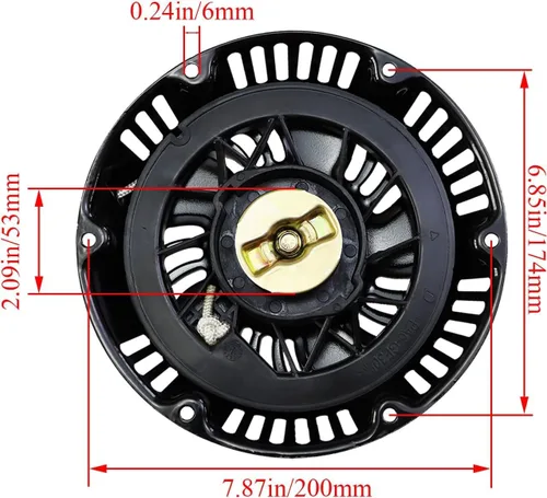 Miniatura 2 de KIKITE Arrancador de retroceso de arranque compatible con Harbor Freight Predator 420cc 13HP Motor Pull Start Assembly Pressure Washer Bomba de agua