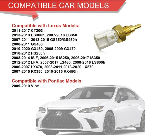 Miniatura 3 de Sensor de temperatura del refrigerante del motor, Reemplazo# 8942206010 Compatible con Lexus ES300h GS460 LS600h Toyota 4Runner Tacoma Camry Corolla