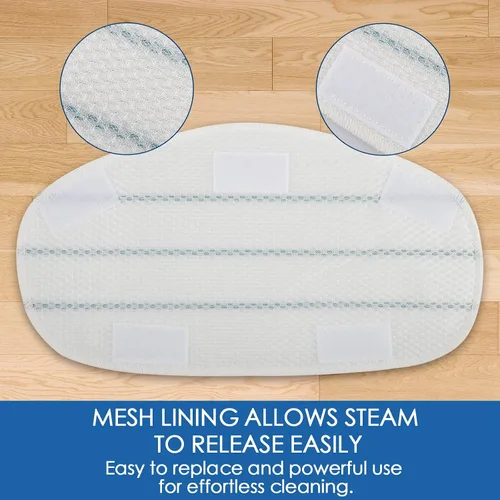 Miniatura 4 de Paquete de 10 almohadillas de repuesto para trapeador de vapor para limpieza PurSteam ThermaPro Steam Mop Cleaner10 en 1 y Thermapro 211