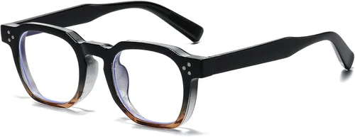 Miniatura 9 de AIEYEZO Lentes retro de luz azul para hombres y mujeres, anteojos cuadrados con marco grueso, gafas de computadora vintage de moda