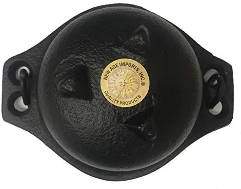 Miniatura 2 de Caldero de hierro fundido con mango, ideal para sahumerio, quemar incienso, propósito ritual, decoración, portavelas, etc.