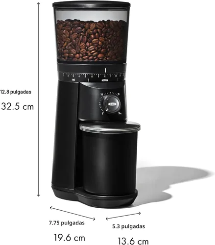 Miniatura 9 de OXO Brew - Molinillo de muelas cónicas - Negro mate, muelas de acero inoxidable, molienda inteligente automática de un toque