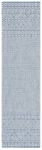 Miniatura 52 de SAFAVIEH Alfombra lavable al aire libre, colección Courtyard - 2'3" x 5', gris y negro, no desprende pelusa y fácil limpieza, ideal para patio