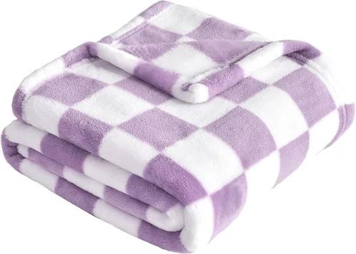 Miniatura 15 de Yurhap Manta de Bebé a Cuadros de Forro Polar para Niños y Niñas, Ultra Suave, Acogedora y Esponjosa, Mantas Receptoras para Bebés, Niños Pequeños