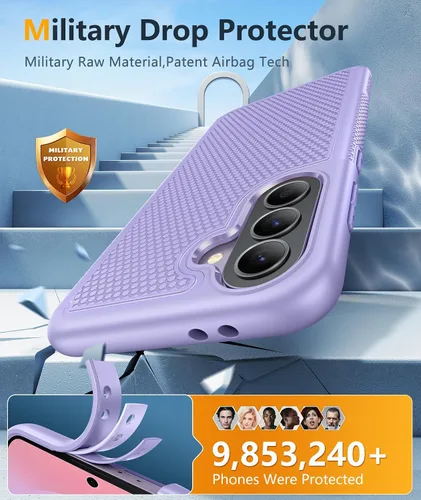 Miniatura 655 de FNTCASE Funda para iPhone 17 Pro: Fundas delgadas translúcidas de color azul claro compatibles con MagSafe, protección completa de la cámara