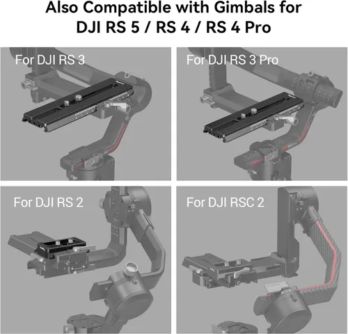 Miniatura 7 de SMALLRIG Placa de liberación rápida para estándar tipo Arca compatible con DJI RS 2 / RSC 2 / RS 3 / RS 3 Pro/RS 4 / RS 4 Pro/RS 5 Gimbal - 3154