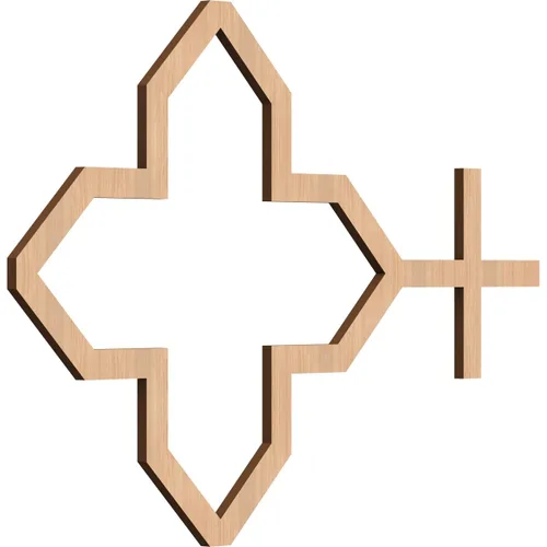 Miniatura 16 de Laird Paneles decorativos de pared de madera con calado, extra pequeños, 13/8 pulgadas de ancho x 7 3/8 pulgadas de alto x 3/8 pulgadas de alto